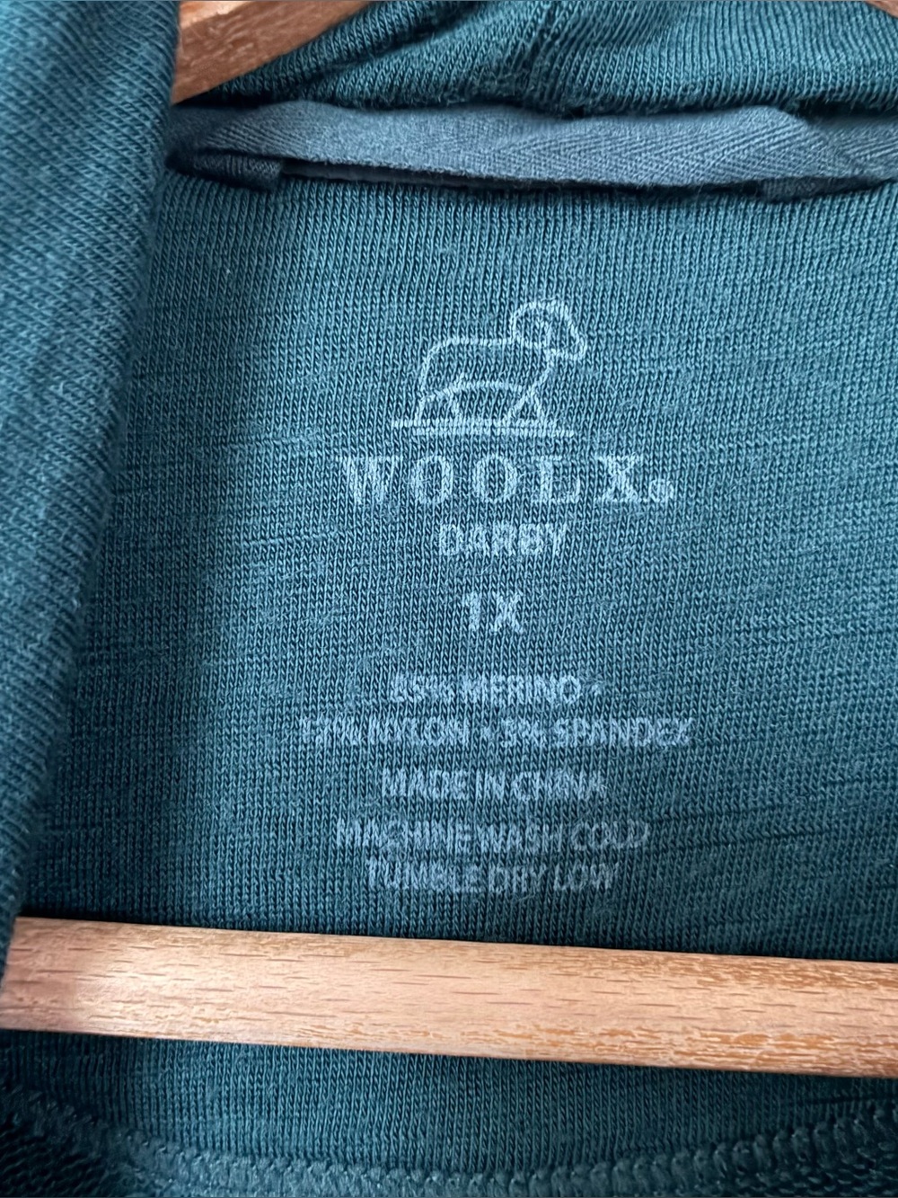 WoolX Darby Zip Up Hoodie Merino
wool Sweatshirt Dark Green - Picture 4 of 7